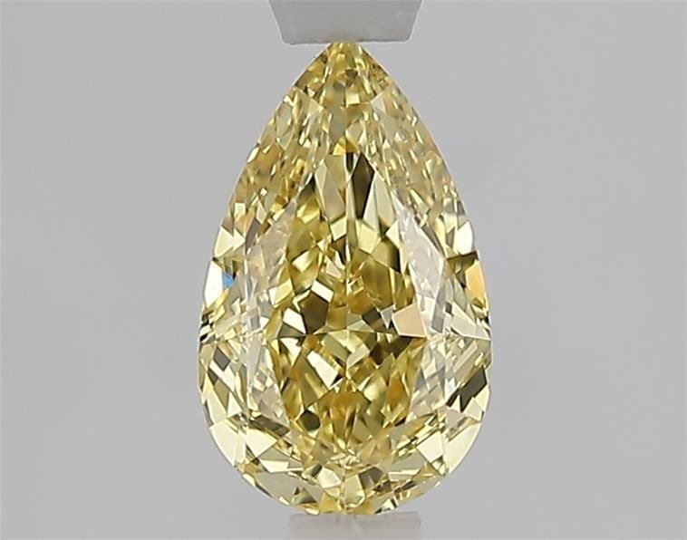 Loose Diamond - PEAR 1.01ct Fancy Yellow VS1: Loose Diamond - PEAR 1.01ct Fancy Yellow VS1 Source: This is a real non-mined Diamond that has been grown in a lab Shape: PEAR Carats: 1.01 Color: Fancy Yellow Certification: IGI Video: