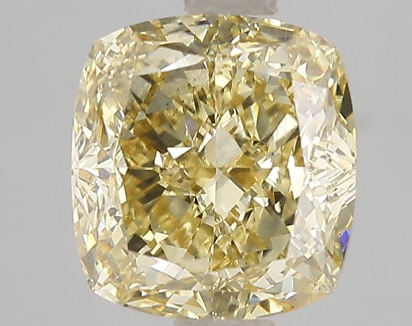 Loose Diamond - CUSHION MODIFIED 3.06ct Fancy Intense Yellow VS2: Loose Diamond - CUSHION MODIFIED 3.06ct Fancy Intense Yellow VS2 Source: This is a real non-mined Diamond that has been grown in a lab Shape: CUSHION MODIFIED Carats: 3.06 Color: Fancy Intense Yellow 