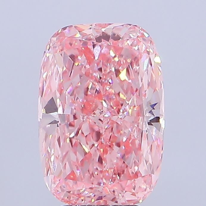 Loose Diamond - CUSHION BRILLIANT 5.0ct Fancy Vivid Pink VS1: Loose Diamond - CUSHION BRILLIANT 5.0ct Fancy Vivid Pink VS1 Source: This is a real non-mined Diamond that has been grown in a lab Shape: CUSHION BRILLIANT Carats: 5.0 Color: Fancy Vivid Pink Certific