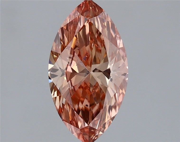 Loose Diamond - MARQUISE 1.08ct Fancy Intense Brown Pink VS2: Loose Diamond - MARQUISE 1.08ct Fancy Intense Brown Pink VS2 Source: This is a real non-mined Diamond that has been grown in a lab Shape: MARQUISE Carats: 1.08 Color: Fancy Intense Brown Pink Certific