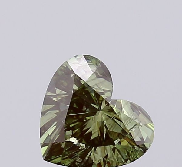 Loose Diamond - HEART 1.0ct Fancy Vivid Green SI2: Loose Diamond - HEART 1.0ct Fancy Vivid Green SI2 Source: This is a real non-mined Diamond that has been grown in a lab Shape: HEART Carats: 1.0 Color: Fancy Vivid Green Certification: IGI Video: