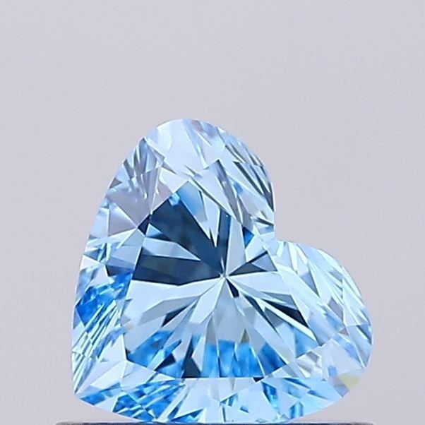 Loose Diamond - HEART 0.58ct Fancy Vivid Blue VVS1: Loose Diamond - HEART 0.58ct Fancy Vivid Blue VVS1 Source: This is a real non-mined Diamond that has been grown in a lab Shape: HEART Carats: 0.58 Color: Fancy Vivid Blue Certification: IGI Video: