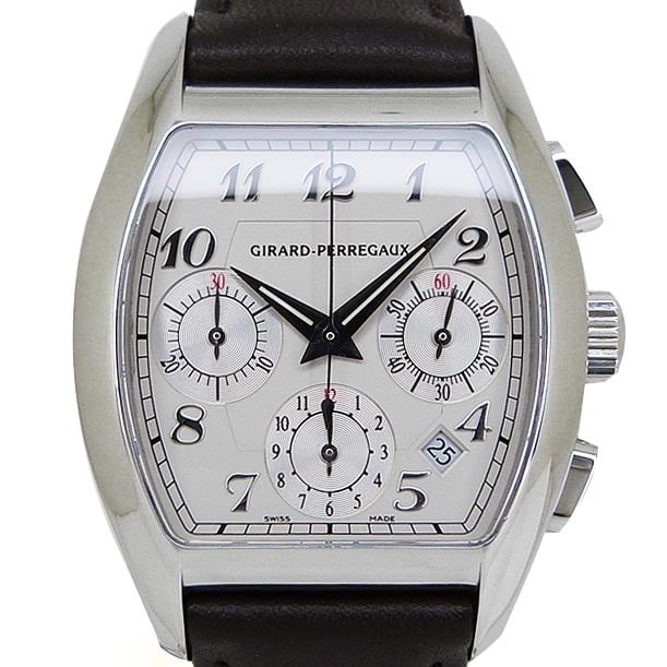 Girard Perregaux Richeville 2765 Automatic Chronograph Watch: Girard Perregaux Richeville 2765 Automatic Chronograph Watch This Girard-Perregaux Richeville Chronograph men's wristwatch features a stainless steel case with a silver dial and automatic movement. De