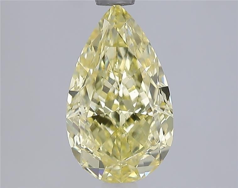 Loose Diamond - PEAR 2.09ct Fancy Yellow VS1: Loose Diamond - PEAR 2.09ct Fancy Yellow VS1 Source: This is a real non-mined Diamond that has been grown in a lab Shape: PEAR Carats: 2.09 Color: Fancy Yellow Certification: IGI Video: