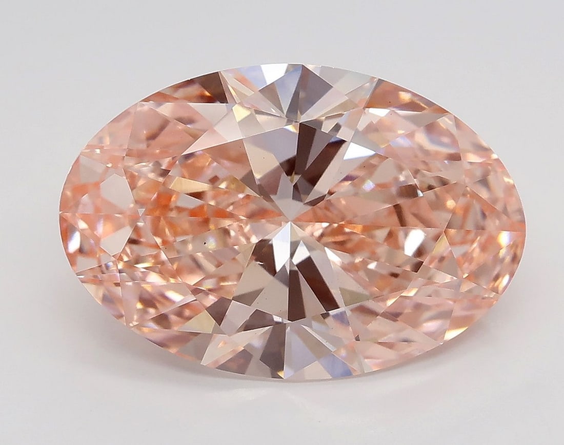 Loose Diamond - OVAL 5.03ct Fancy Vivid Pink VS1: Loose Diamond - OVAL 5.03ct Fancy Vivid Pink VS1 Source: This is a real non-mined Diamond that has been grown in a lab Shape: OVAL Carats: 5.03 Color: Fancy Vivid Pink Certification: IGI Video: