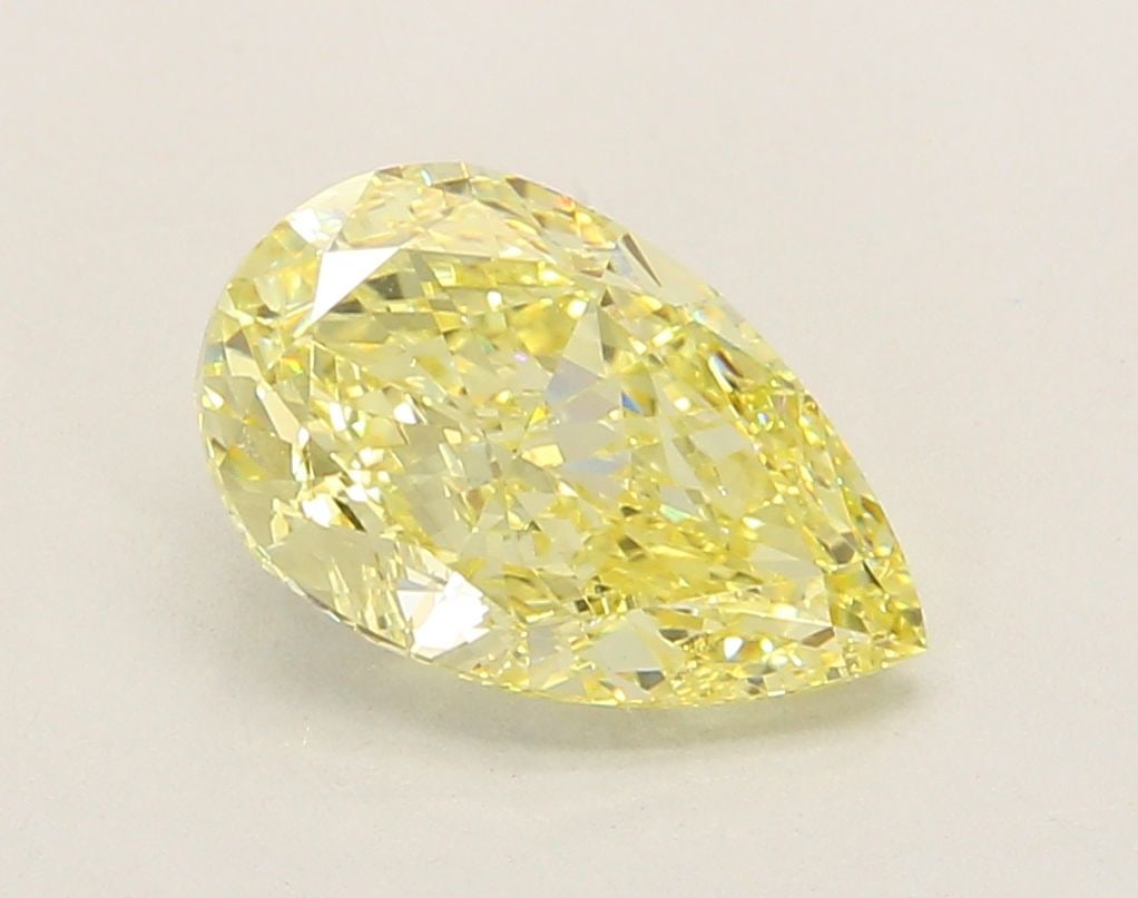 Loose Diamond - PEAR 3.02ct Fancy Intense Yellow VVS2: Loose Diamond - PEAR 3.02ct Fancy Intense Yellow VVS2 Source: This is a real non-mined Diamond that has been grown in a lab Shape: PEAR Carats: 3.02 Color: Fancy Intense Yellow Certification: IGI Vide