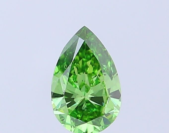 Loose Diamond - PEAR 0.71ct Fancy Vivid Green SI1: Loose Diamond - PEAR 0.71ct Fancy Vivid Green SI1 Source: This is a real non-mined Diamond that has been grown in a lab Shape: PEAR Carats: 0.71 Color: Fancy Vivid Green Certification: IGI Video: