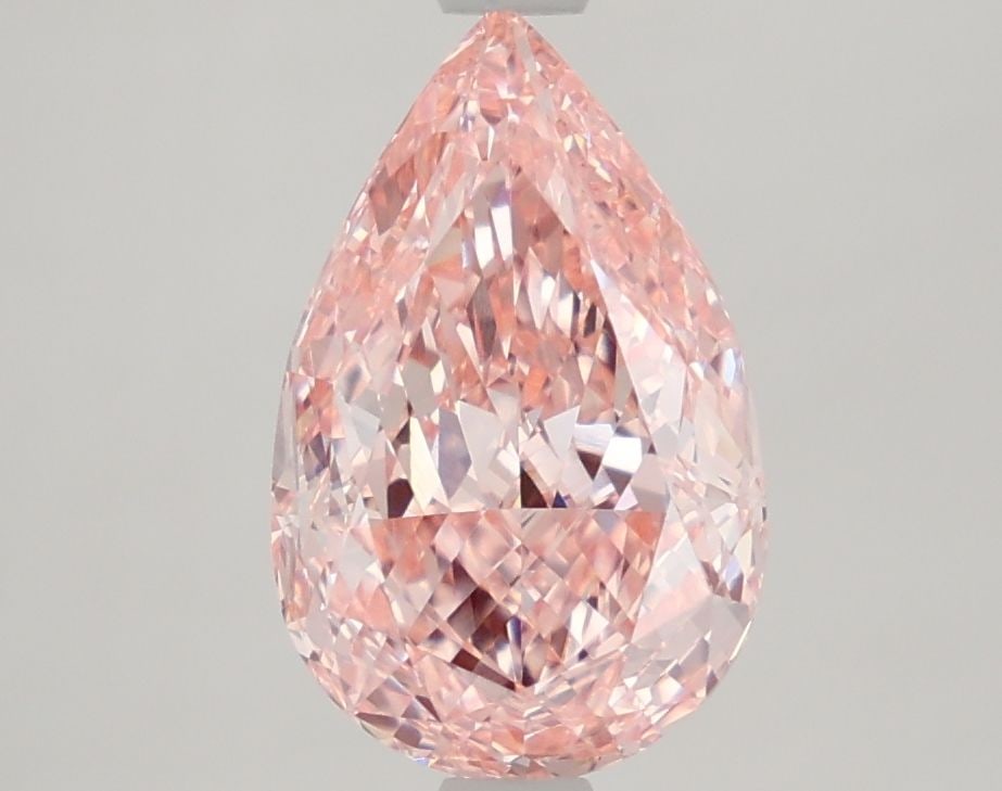 Loose Diamond - PEAR 2.47ct Fancy Vivid Pink VVS2: Loose Diamond - PEAR 2.47ct Fancy Vivid Pink VVS2 Source: This is a real non-mined Diamond that has been grown in a lab Shape: PEAR Carats: 2.47 Color: Fancy Vivid Pink Certification: IGI Video: