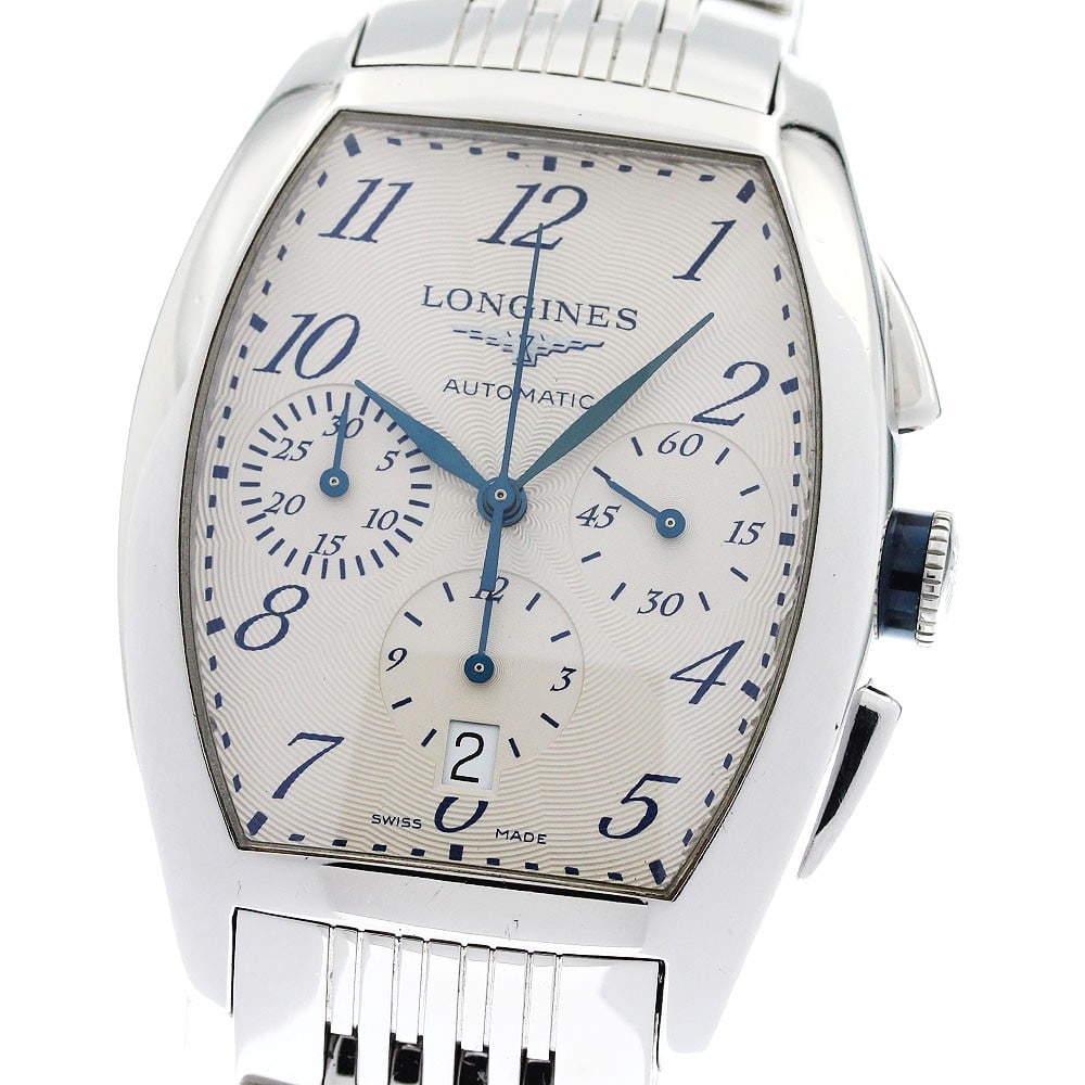 Longines Evidenza L2.643.4 mens chronograph wristwatch with date: Longines Evidenza L2.643.4 mens chronograph wristwatch with date Longines Evidenza Chronograph Date men's wristwatch, model L2.643.4. Swiss-made and offered in pre-owned condition. Specifications Bran