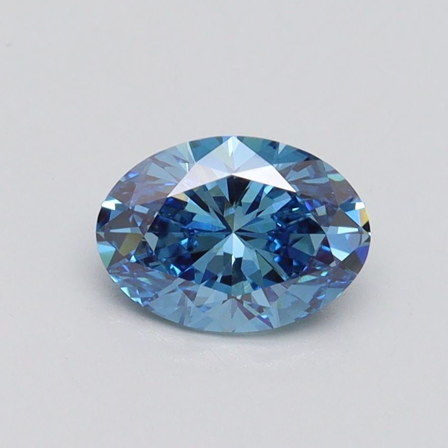 Loose Diamond - OVAL 0.8ct Fancy Vivid Blue VS1: Loose Diamond - OVAL 0.8ct Fancy Vivid Blue VS1 Source: This is a real non-mined Diamond that has been grown in a lab Shape: OVAL Carats: 0.8 Color: Fancy Vivid Blue Certification: IGI Video: Video