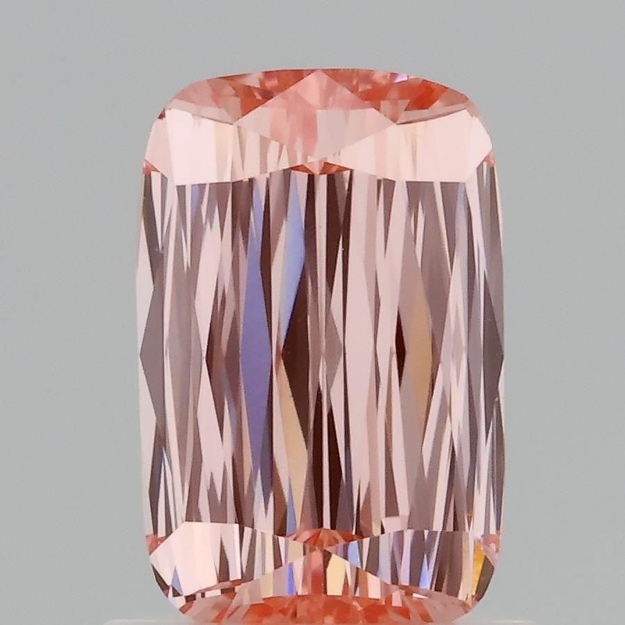 Loose Diamond - CUSHION MODIFIED 1.08ct Fancy Intense Pink VVS2: Loose Diamond - CUSHION MODIFIED 1.08ct Fancy Intense Pink VVS2 Source: This is a real non-mined Diamond that has been grown in a lab Shape: CUSHION MODIFIED Carats: 1.08 Color: Fancy Intense Pink Cer