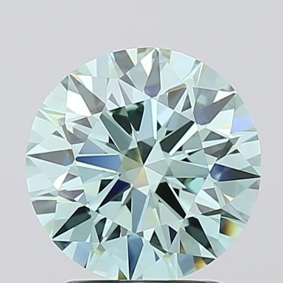 Ideal Loose Diamond - ROUND 2.04ct Fancy Vivid Blue Green VVS1: Ideal Loose Diamond - ROUND 2.04ct Fancy Vivid Blue Green VVS1 Source: This is a real non-mined Diamond that has been grown in a lab Shape: ROUND Carats: 2.04 Color: Fancy Vivid Blue Green Certificati