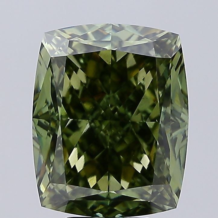 Loose Diamond - CUSHION MODIFIED 10.31ct Fancy Vivid Green VS1: Loose Diamond - CUSHION MODIFIED 10.31ct Fancy Vivid Green VS1 Source: This is a real non-mined Diamond that has been grown in a lab Shape: CUSHION MODIFIED Carats: 10.31 Color: Fancy Vivid Green Cert