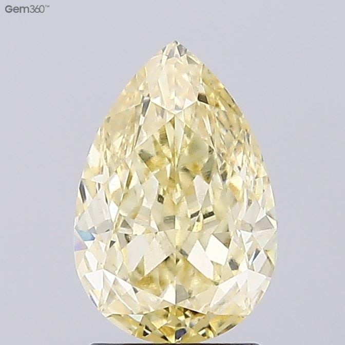 Loose Diamond - PEAR 2.03ct Fancy Yellow VVS2: Loose Diamond - PEAR 2.03ct Fancy Yellow VVS2 Source: This is a real non-mined Diamond that has been grown in a lab Shape: PEAR Carats: 2.03 Color: Fancy Yellow Certification: IGI Video: