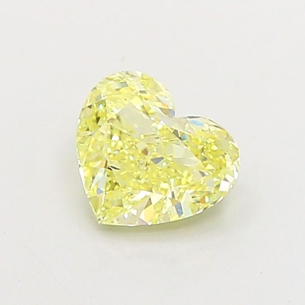 Loose Diamond - HEART 1.0ct Fancy Yellow VS2: Loose Diamond - HEART 1.0ct Fancy Yellow VS2 Source: This is a real non-mined Diamond that has been grown in a lab Shape: HEART Carats: 1.0 Color: Fancy Yellow Certification: IGI Video: