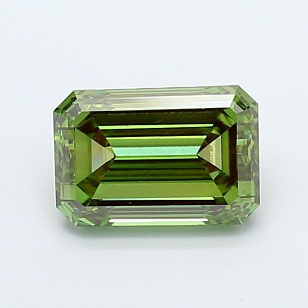 Loose Diamond - EMERALD 1.42ct Fancy Vivid Green VS1: Loose Diamond - EMERALD 1.42ct Fancy Vivid Green VS1 Source: This is a real non-mined Diamond that has been grown in a lab Shape: EMERALD Carats: 1.42 Color: Fancy Vivid Green Certification: IGI Video