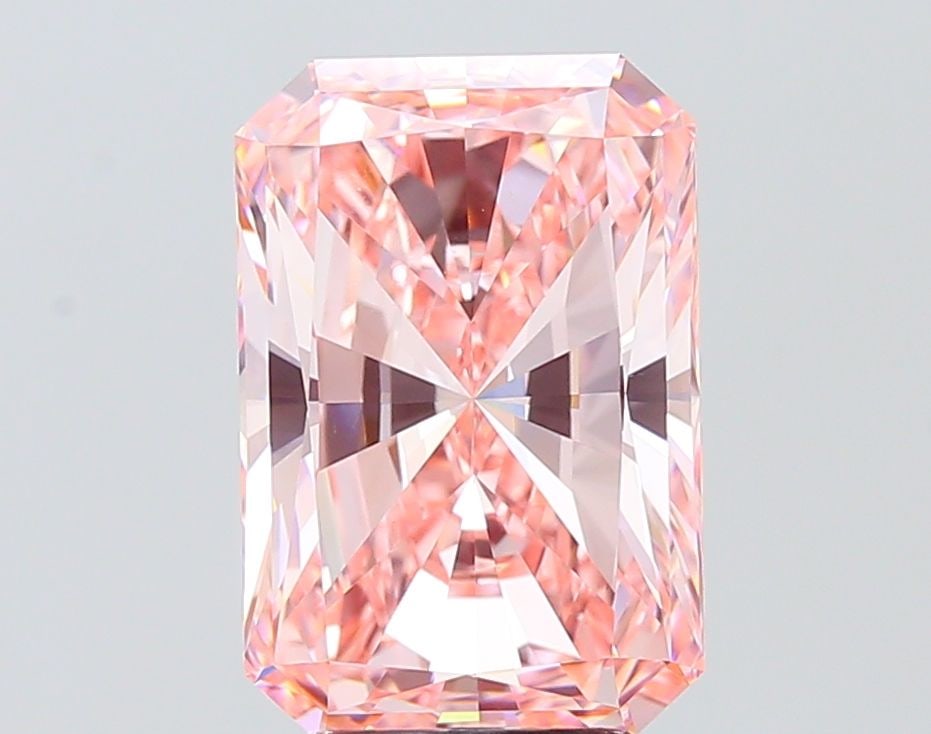 Loose Diamond - RADIANT 5.0ct Fancy Intense Pink VVS2: Loose Diamond - RADIANT 5.0ct Fancy Intense Pink VVS2 Source: This is a real non-mined Diamond that has been grown in a lab Shape: RADIANT Carats: 5.0 Color: Fancy Intense Pink Certification: IGI Vide