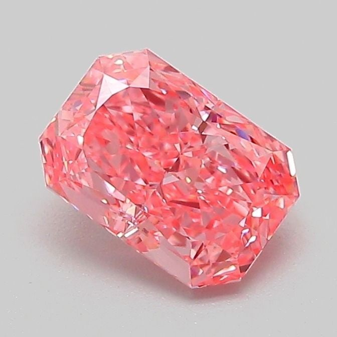 Loose Diamond - RADIANT 1.02ct Fancy Vivid Pink VVS2: Loose Diamond - RADIANT 1.02ct Fancy Vivid Pink VVS2 Source: This is a real non-mined Diamond that has been grown in a lab Shape: RADIANT Carats: 1.02 Color: Fancy Vivid Pink Certification: IGI Video: