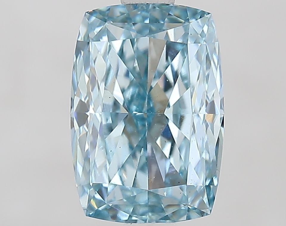 Loose Diamond - CUSHION MODIFIED 2.06ct Fancy Vivid Blue VS1: Loose Diamond - CUSHION MODIFIED 2.06ct Fancy Vivid Blue VS1 Source: This is a real non-mined Diamond that has been grown in a lab Shape: CUSHION MODIFIED Carats: 2.06 Color: Fancy Vivid Blue Certific