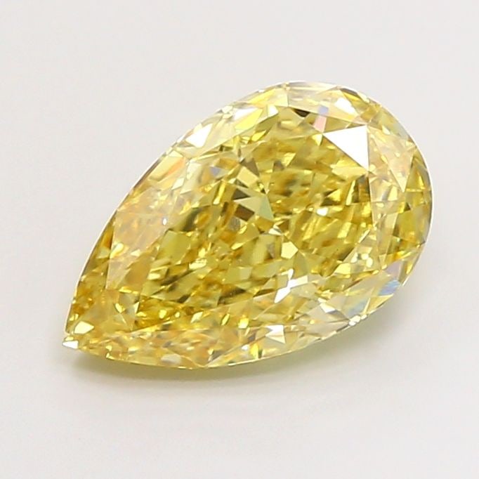Loose Diamond - PEAR 4.03ct Fancy Intense Yellow VS1: Loose Diamond - PEAR 4.03ct Fancy Intense Yellow VS1 Source: This is a real non-mined Diamond that has been grown in a lab Shape: PEAR Carats: 4.03 Color: Fancy Intense Yellow Certification: IGI Video