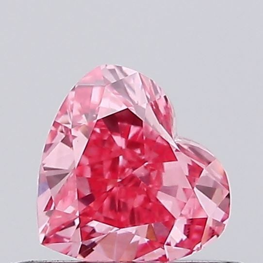 Loose Diamond - HEART 0.45ct Fancy Vivid Pink VS1: Loose Diamond - HEART 0.45ct Fancy Vivid Pink VS1 Source: This is a real non-mined Diamond that has been grown in a lab Shape: HEART Carats: 0.45 Color: Fancy Vivid Pink Certification: IGI Video: