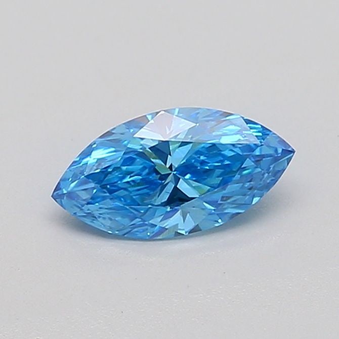 Loose Diamond - MARQUISE 0.52ct Fancy Vivid Blue VS1: Loose Diamond - MARQUISE 0.52ct Fancy Vivid Blue VS1 Source: This is a real non-mined Diamond that has been grown in a lab Shape: MARQUISE Carats: 0.52 Color: Fancy Vivid Blue Certification: IGI Video