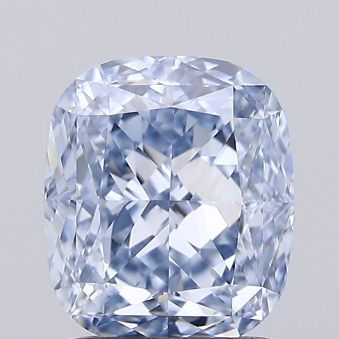 Loose Diamond - CUSHION MODIFIED 1.54ct Fancy Light Blue VVS1: Loose Diamond - CUSHION MODIFIED 1.54ct Fancy Light Blue VVS1 Source: This is a real non-mined Diamond that has been grown in a lab Shape: CUSHION MODIFIED Carats: 1.54 Color: Fancy Light Blue Certifi