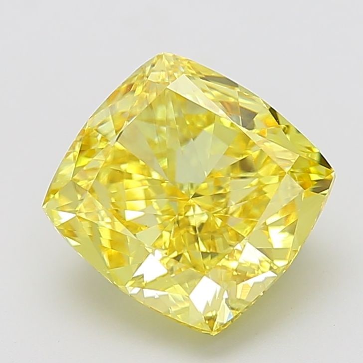Loose Diamond - CUSHION MODIFIED 6.03ct Fancy Vivid Yellow VS1: Loose Diamond - CUSHION MODIFIED 6.03ct Fancy Vivid Yellow VS1 Source: This is a real non-mined Diamond that has been grown in a lab Shape: CUSHION MODIFIED Carats: 6.03 Color: Fancy Vivid Yellow Cert