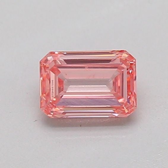 Loose Diamond - EMERALD 0.27ct Fancy Intense Pink VS2: Loose Diamond - EMERALD 0.27ct Fancy Intense Pink VS2 Source: This is a real non-mined Diamond that has been grown in a lab Shape: EMERALD Carats: 0.27 Color: Fancy Intense Pink Certification: IGI The