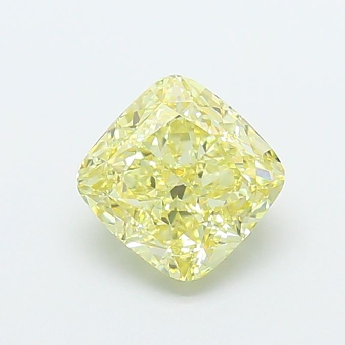 Loose Diamond - CUSHION MODIFIED 1.76ct Fancy Yellow VS1: Loose Diamond - CUSHION MODIFIED 1.76ct Fancy Yellow VS1 Source: This is a real non-mined Diamond that has been grown in a lab Shape: CUSHION MODIFIED Carats: 1.76 Color: Fancy Yellow Certification: I