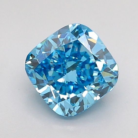 Loose Diamond - CUSHION MODIFIED 0.99ct Fancy Vivid Blue VVS2: Loose Diamond - CUSHION MODIFIED 0.99ct Fancy Vivid Blue VVS2 Source: This is a real non-mined Diamond that has been grown in a lab Shape: CUSHION MODIFIED Carats: 0.99 Color: Fancy Vivid Blue Certifi