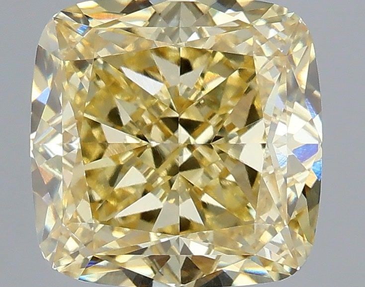 Loose Diamond - CUSHION MODIFIED 3.03ct Fancy Yellow VS1: Loose Diamond - CUSHION MODIFIED 3.03ct Fancy Yellow VS1 Source: This is a real non-mined Diamond that has been grown in a lab Shape: CUSHION MODIFIED Carats: 3.03 Color: Fancy Yellow Certification: I