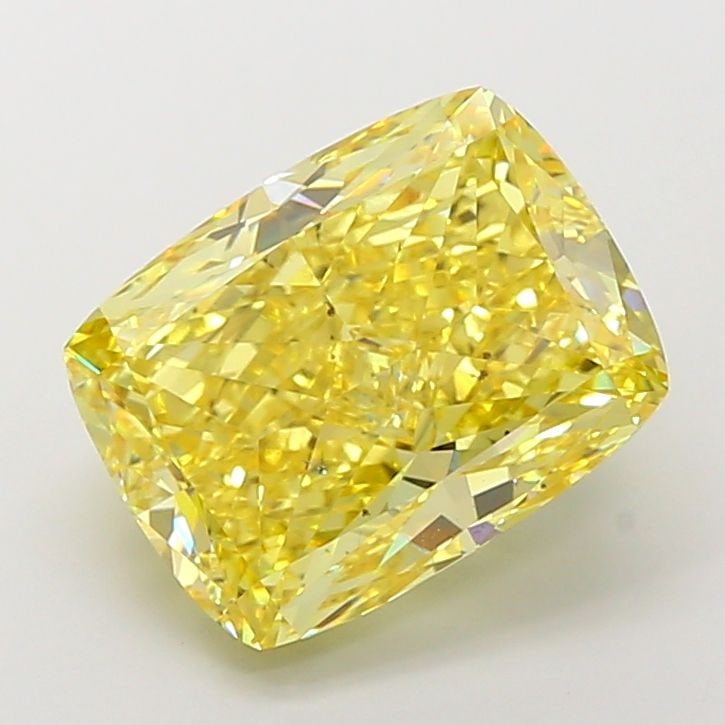 Loose Diamond - CUSHION MODIFIED 11.28ct Fancy Vivid Yellow SI1 (1 of 1)