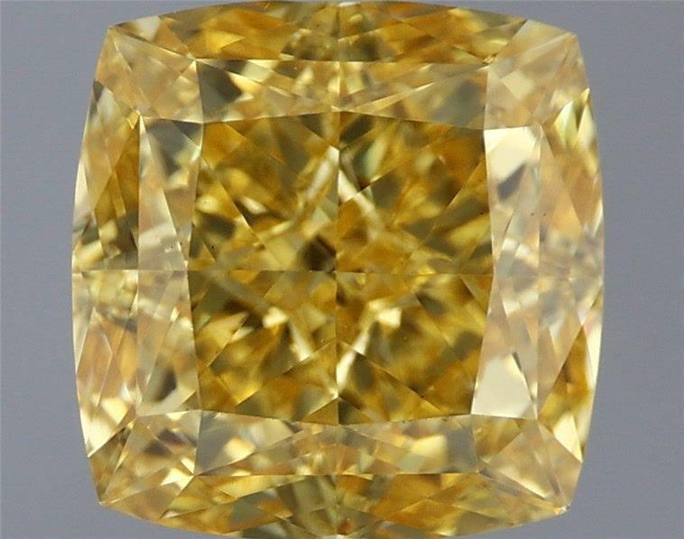 Loose Diamond - CUSHION MODIFIED 2.31ct Fancy Vivid Yellow VS1: Loose Diamond - CUSHION MODIFIED 2.31ct Fancy Vivid Yellow VS1 Source: This is a real non-mined Diamond that has been grown in a lab Shape: CUSHION MODIFIED Carats: 2.31 Color: Fancy Vivid Yellow Cert