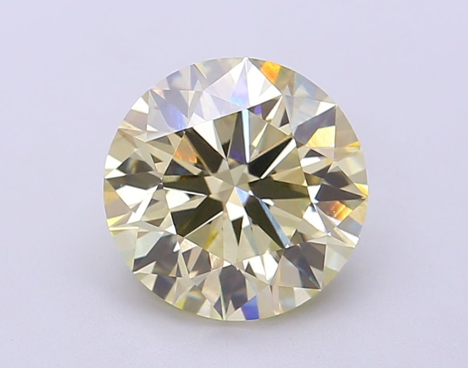 Ideal Loose Diamond - ROUND 2.56ct Fancy Light Yellow VS1: Ideal Loose Diamond - ROUND 2.56ct Fancy Light Yellow VS1 Source: This is a real non-mined Diamond that has been grown in a lab Shape: ROUND Carats: 2.56 Color: Fancy Light Yellow Certification: IGI V
