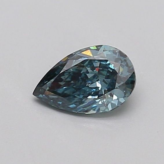 Loose Diamond - PEAR 0.32ct Fancy Deep Blueish Green VS2: Loose Diamond - PEAR 0.32ct Fancy Deep Blueish Green VS2 Source: This is a real non-mined Diamond that has been grown in a lab Shape: PEAR Carats: 0.32 Color: Fancy Deep Blueish Green Certification: I