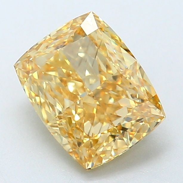 Loose Diamond - CUSHION MODIFIED 1.44ct Fancy Vivid Yellow VS2: Loose Diamond - CUSHION MODIFIED 1.44ct Fancy Vivid Yellow VS2 Source: This is a real non-mined Diamond that has been grown in a lab Shape: CUSHION MODIFIED Carats: 1.44 Color: Fancy Vivid Yellow Cert