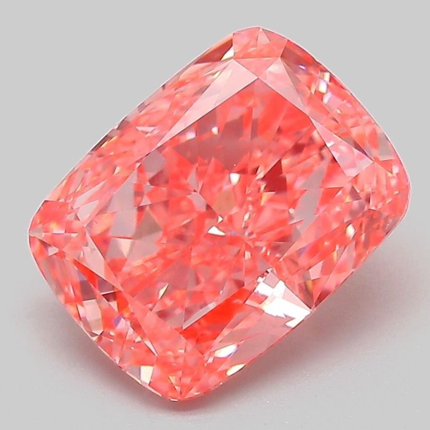 Loose Diamond - CUSHION MODIFIED 3.15ct Fancy Vivid Pink VS1: Loose Diamond - CUSHION MODIFIED 3.15ct Fancy Vivid Pink VS1 Source: This is a real non-mined Diamond that has been grown in a lab Shape: CUSHION MODIFIED Carats: 3.15 Color: Fancy Vivid Pink Certific