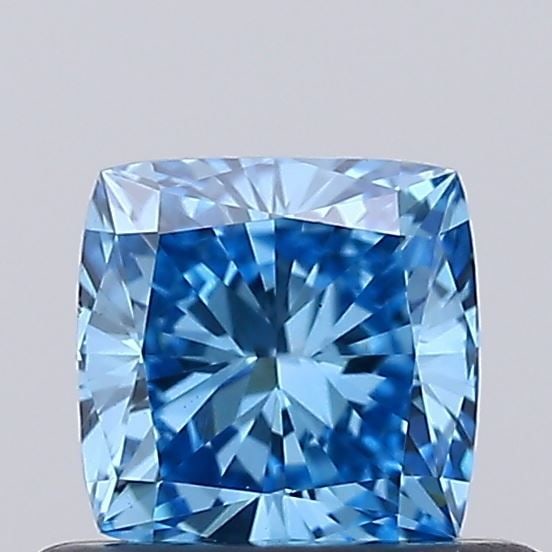 Loose Diamond - CUSHION MODIFIED 0.52ct Fancy Vivid Blue VS1: Loose Diamond - CUSHION MODIFIED 0.52ct Fancy Vivid Blue VS1 Source: This is a real non-mined Diamond that has been grown in a lab Shape: CUSHION MODIFIED Carats: 0.52 Color: Fancy Vivid Blue Certific