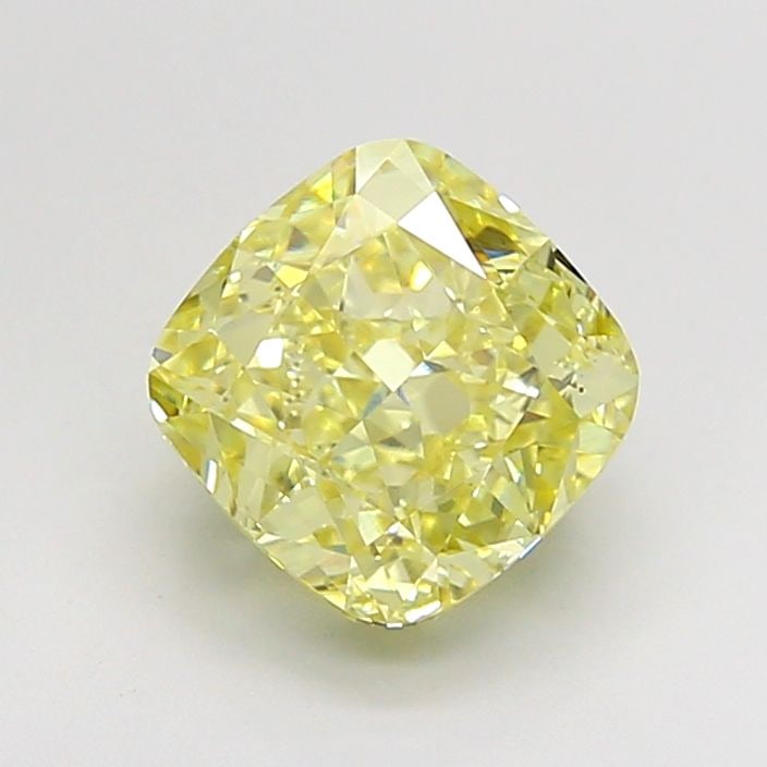 Loose Diamond - CUSHION MODIFIED 3.01ct Fancy Intense Yellow VS2: Loose Diamond - CUSHION MODIFIED 3.01ct Fancy Intense Yellow VS2 Source: This is a real non-mined Diamond that has been grown in a lab Shape: CUSHION MODIFIED Carats: 3.01 Color: Fancy Intense Yellow 