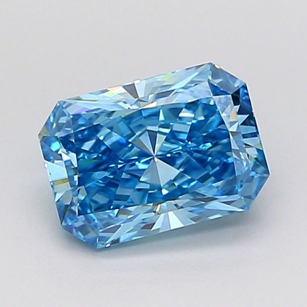 Loose Diamond - RADIANT 1.14ct Fancy Vivid Blue VS1: Loose Diamond - RADIANT 1.14ct Fancy Vivid Blue VS1 Source: This is a real non-mined Diamond that has been grown in a lab Shape: RADIANT Carats: 1.14 Color: Fancy Vivid Blue Certification: IGI Video:
