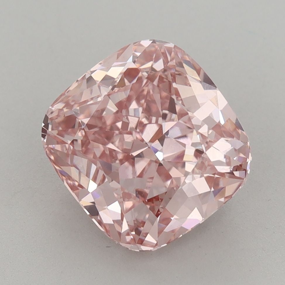 Loose Diamond - CUSHION BRILLIANT 3.88ct Fancy Vivid Pink VVS2: Loose Diamond - CUSHION BRILLIANT 3.88ct Fancy Vivid Pink VVS2 Source: This is a real non-mined Diamond that has been grown in a lab Shape: CUSHION BRILLIANT Carats: 3.88 Color: Fancy Vivid Pink Certi