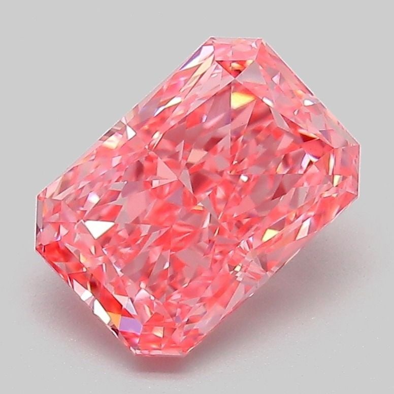 Loose Diamond - RADIANT 2.07ct Fancy Vivid Pink VVS2: Loose Diamond - RADIANT 2.07ct Fancy Vivid Pink VVS2 Source: This is a real non-mined Diamond that has been grown in a lab Shape: RADIANT Carats: 2.07 Color: Fancy Vivid Pink Certification: IGI Video: