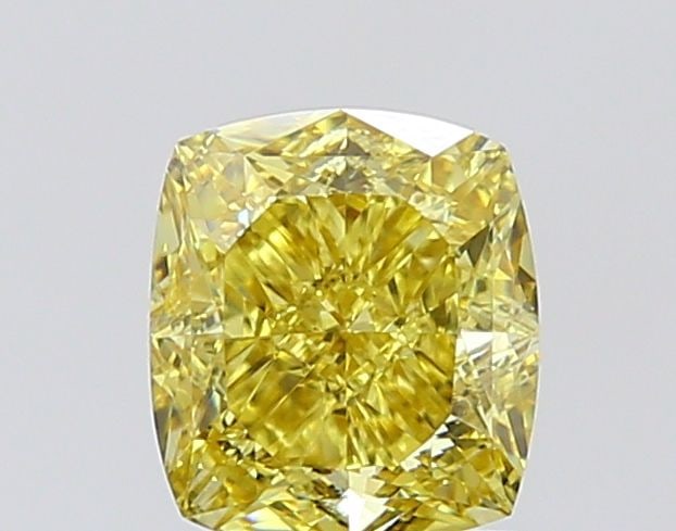Loose Diamond - CUSHION MODIFIED 2.02ct Fancy Intense Yellow VS1: Loose Diamond - CUSHION MODIFIED 2.02ct Fancy Intense Yellow VS1 Source: This is a real non-mined Diamond that has been grown in a lab Shape: CUSHION MODIFIED Carats: 2.02 Color: Fancy Intense Yellow 