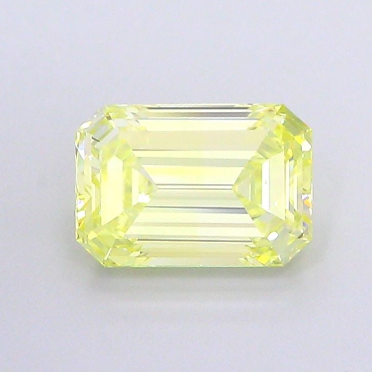 Loose Diamond - EMERALD 1.51ct Fancy Yellow VVS1: Loose Diamond - EMERALD 1.51ct Fancy Yellow VVS1 Source: This is a real non-mined Diamond that has been grown in a lab Shape: EMERALD Carats: 1.51 Color: Fancy Yellow Certification: IGI Video: