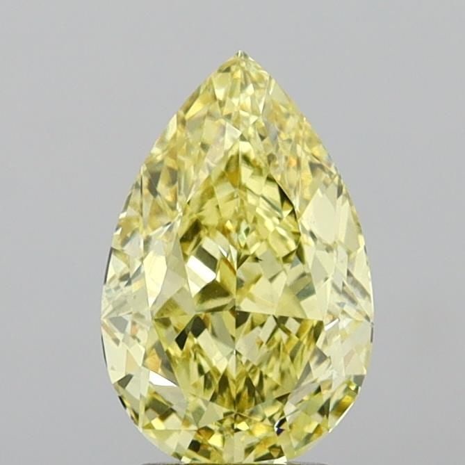Loose Diamond - PEAR 3.52ct Fancy Intense Yellow VS1: Loose Diamond - PEAR 3.52ct Fancy Intense Yellow VS1 Source: This is a real non-mined Diamond that has been grown in a lab Shape: PEAR Carats: 3.52 Color: Fancy Intense Yellow Certification: IGI The D