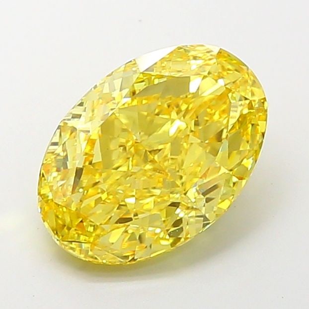Loose Diamond - OVAL 4.53ct Fancy Intense Yellow VS1: Loose Diamond - OVAL 4.53ct Fancy Intense Yellow VS1 Source: This is a real non-mined Diamond that has been grown in a lab Shape: OVAL Carats: 4.53 Color: Fancy Intense Yellow Certification: IGI Video