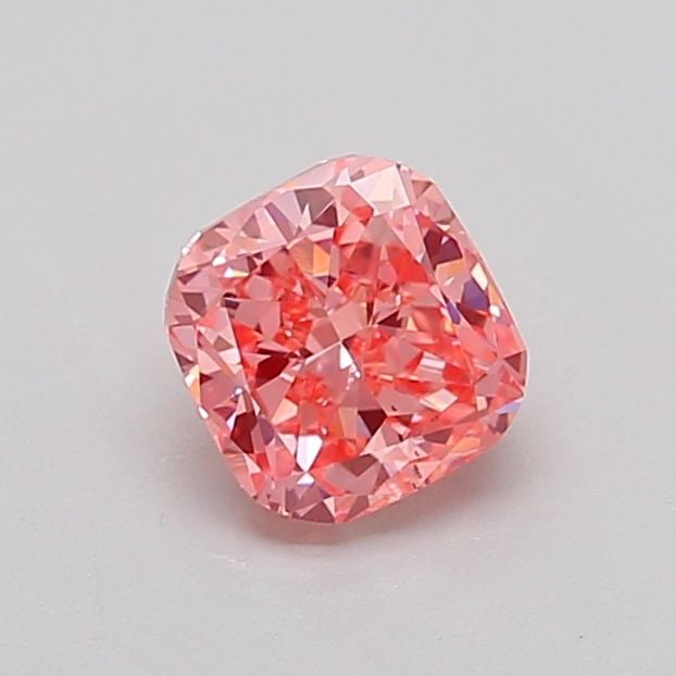 Loose Diamond - CUSHION MODIFIED 0.76ct Fancy Vivid Pink VS2: Loose Diamond - CUSHION MODIFIED 0.76ct Fancy Vivid Pink VS2 Source: This is a real non-mined Diamond that has been grown in a lab Shape: CUSHION MODIFIED Carats: 0.76 Color: Fancy Vivid Pink Certific