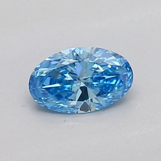 Loose Diamond - OVAL 0.16ct Fancy Vivid Blue VS1: Loose Diamond - OVAL 0.16ct Fancy Vivid Blue VS1 Source: This is a real non-mined Diamond that has been grown in a lab Shape: OVAL Carats: 0.16 Color: Fancy Vivid Blue Certification: IGI The Diamond D
