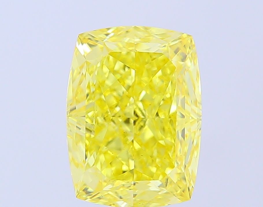 Loose Diamond - CUSHION MODIFIED 5.11ct Fancy Vivid Yellow VS1: Loose Diamond - CUSHION MODIFIED 5.11ct Fancy Vivid Yellow VS1 Source: This is a real non-mined Diamond that has been grown in a lab Shape: CUSHION MODIFIED Carats: 5.11 Color: Fancy Vivid Yellow Cert